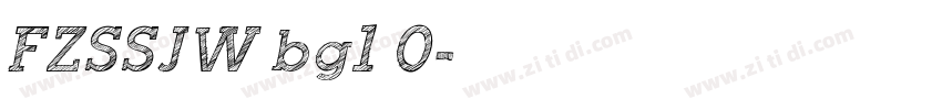 FZSSJW bg1 0字体转换